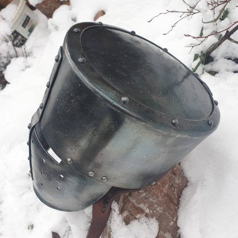 MÉDIÉVALE CASQUE CRUSADER, 13ÈME SIÈCLE