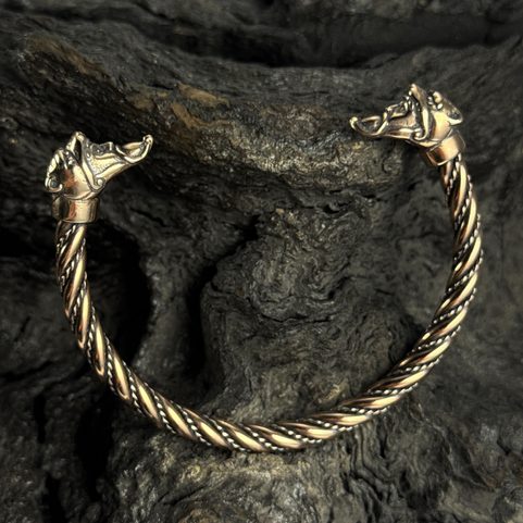 BERSERKER, VIKING WARRIOR, BRONZE BRACELET