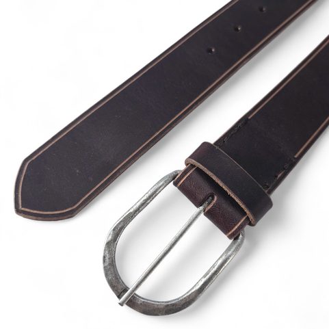 LEATHER BELT, BROWN