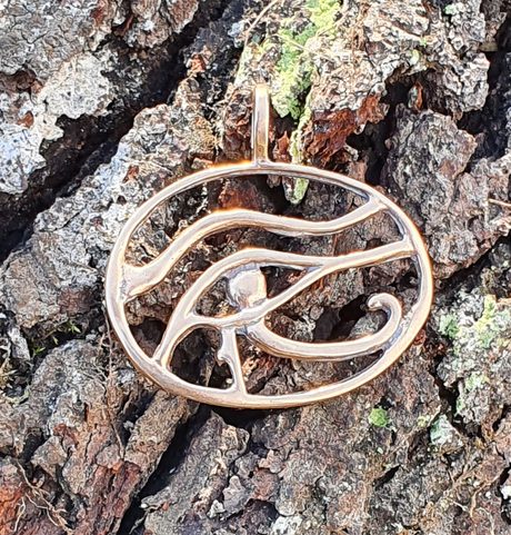 UDYAT THE EYE OF HORUS, BRONZE PENDANT