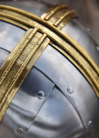 COPPERGATE HELMET, WITH BUTTED AVENTAIL, 1.6 MM STEEL