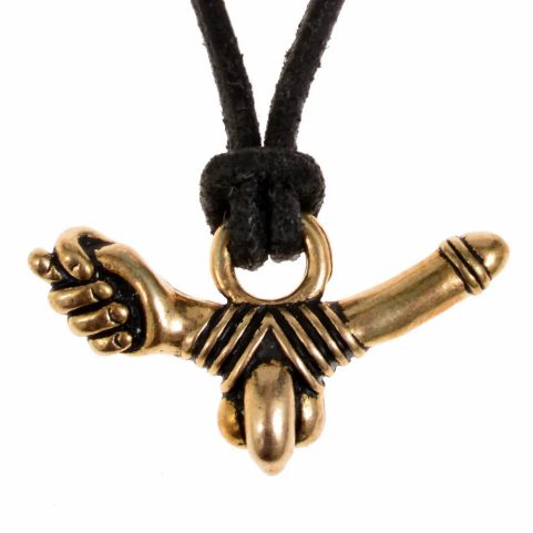 PHALLUS ROMAIN, PENDENTIF EN BRONZE