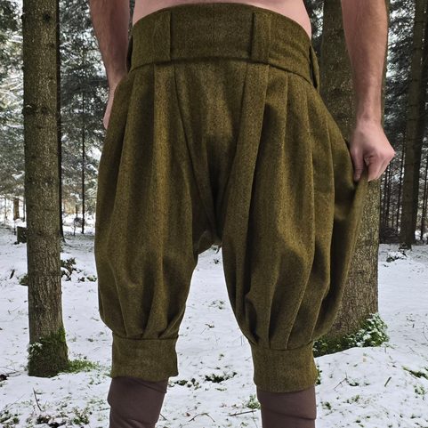 WOOL HIGH BREECHES, VIKING TROUSERS