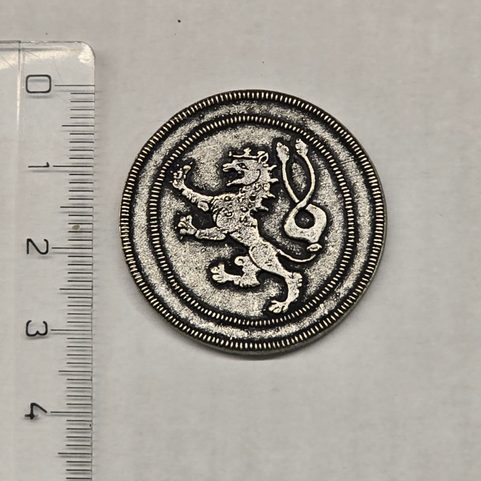 BOHEMIAN LION, COMMEMORATIVE COIN - ZINC