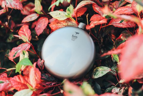 TI9302 TITANIUM ROUND FLASK
