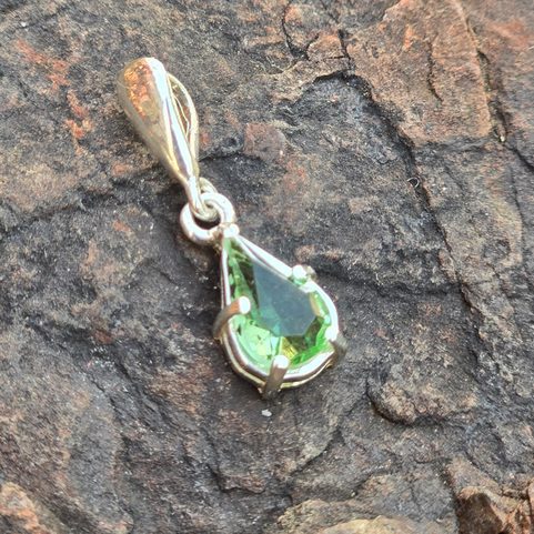 HIBERNIA, SILBER-ANHÄNGER, GLAS, AG 925