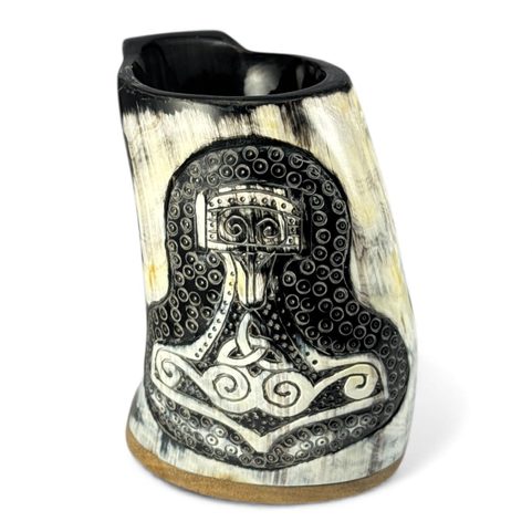 THOR'S HAMMER, A VIKING HORN CUP