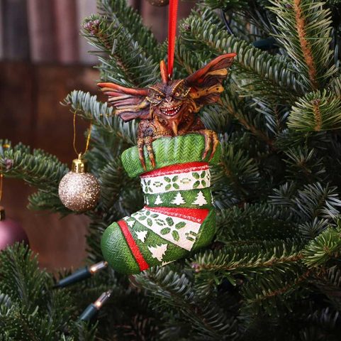 GREMLINS MOHAWK IN STOCKING HANGING ORNAMENT 12CM