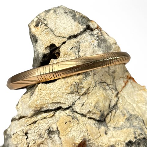 GROOVED BRACELET, BRONZE