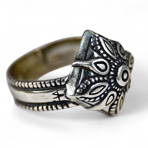 MEDIEVAL RING, 12TH CENTURY, SILVER 925 13G