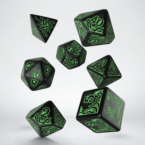CALL OF CTHULHU BLACK &AMP; GREEN, RPG DICE SET