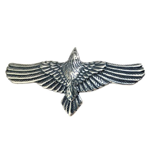 FLYING CROW - RAVEN PENDANT, STERLING SILVER