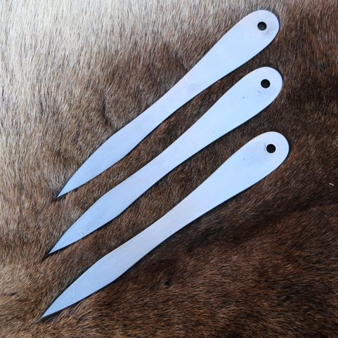 ARROW THROWING KNIVES 8MM, SET OF 3 POLISHED