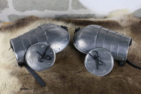 PAULDRONS -THE ROYAL GUARD DURALUMIN - COSTUME RENTAL
