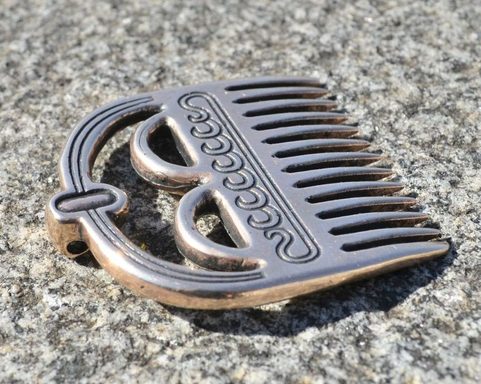 VIKING AGE BRONZE COMB, DENMARK