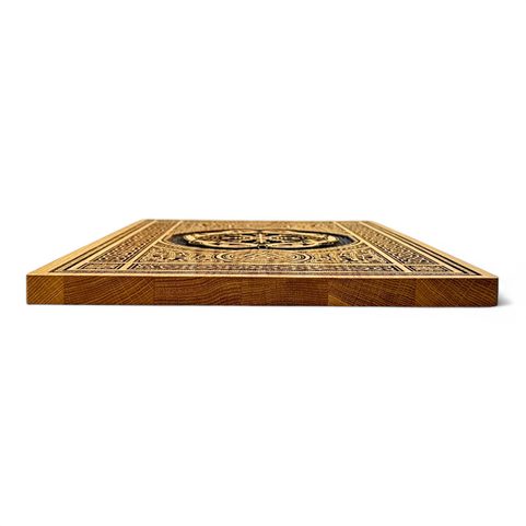 AEGISHJALMUR AND VALKNUT, WALL DECORATION, WOOD 32X46CM