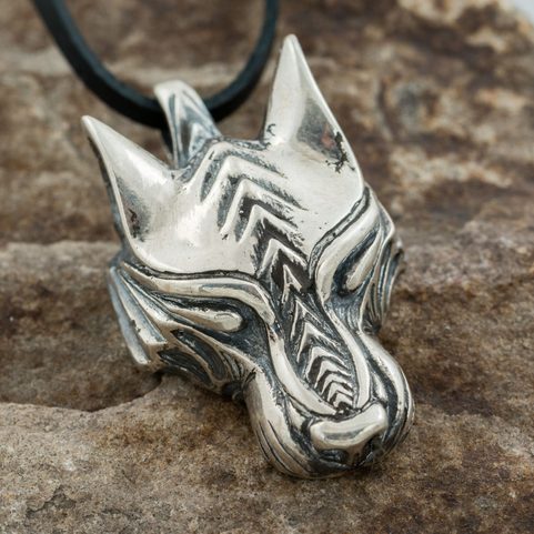 WARG, NORDISCHER WOLF, ANHÄNGER AG 925, 15G