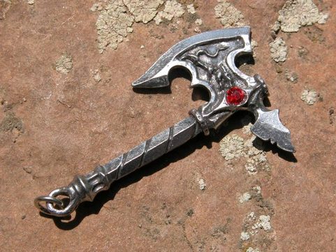 AXE DE GUERRE - AMULETTES EN MÉTAL BLANC - BOUTIQUE EN LIGNE - GROSSISTE PENDENTIFS PAS CHER