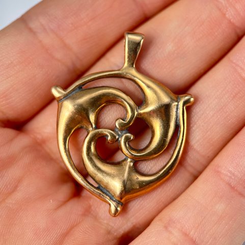TRISKELION, SOUTHERN GALIA, PENDANT, BRONZE