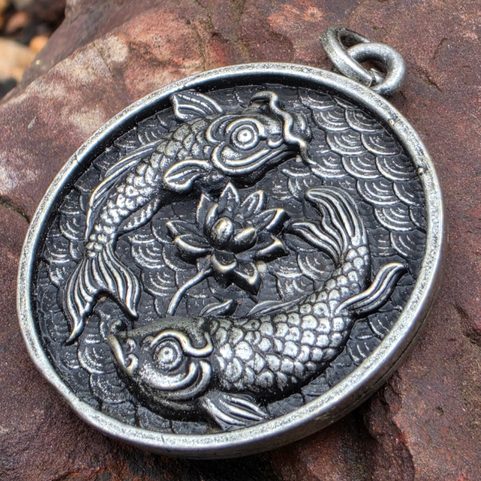 PENDANT JAPANESE KOI CARP, ZINC