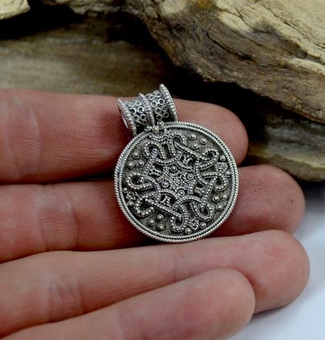 BIRKA, VIKING PENDANT, REPLICA, STERLING SILVER