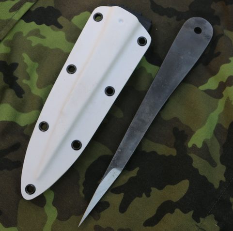TACTICAL KYDEX SHEATH FOR TOP DOG THROWING KNIFE SNOW