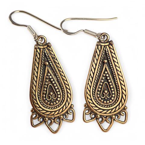 LADA, BRONZE SLAVIC EARRINGS