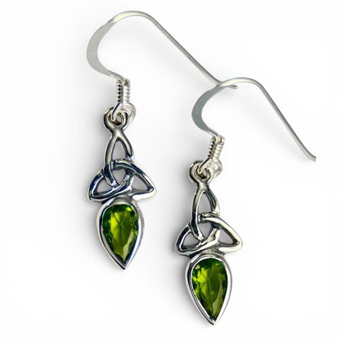 CELTIC KNOT, SILVER EARRINGS 925/1000 CZ