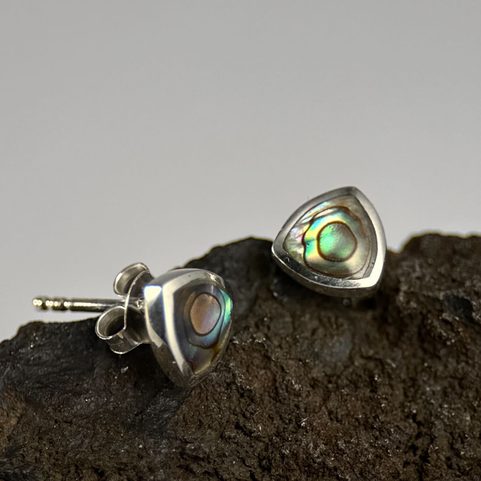 NAUTILA, SILVER EARRINGS, NACRE 925/1000