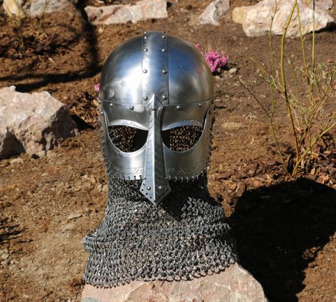 EINAR, VIKING HELMET WITH AVENTAIL 1.5MM