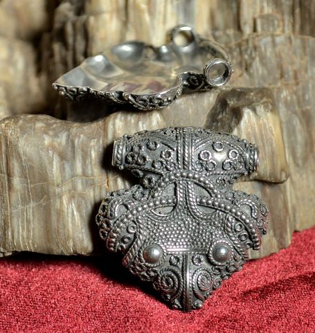 RAVEN'S HEAD - THOR HAMMER, SIGTUNA, SWEDEN, SILVER 925, 10 G