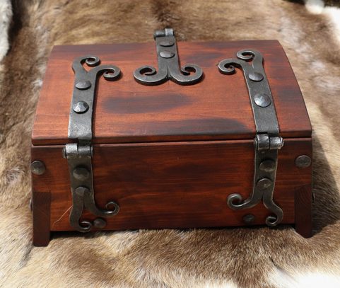 HISTORISCHER LASTKRAFTWAGEN, HOLZ, METALLBESCHICHTET