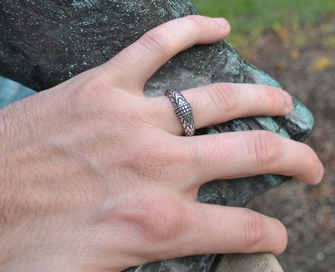 VIKING RING, ORUPGÅRD, DENMARK, STERLING SILVER, AG 925