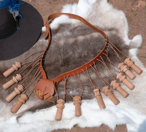 BANDOLIER WITH APOSTLES, 17TH CENTURY, REPLICA