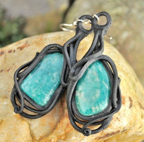 AMAZONITE EARRINGS