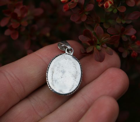 AGATE - PENDENTIF, ARGENT