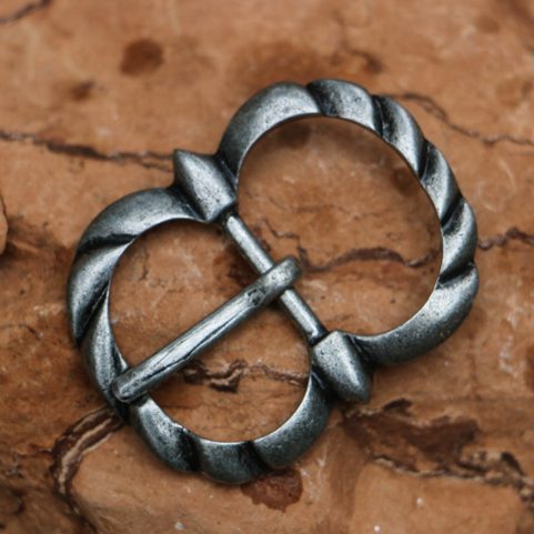 GOTHIC BUCKLE FOR BELTS AND STRAPS, ZINC, ANT. SILVER