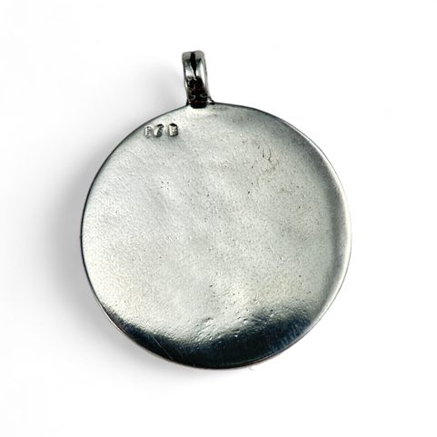 AEGISHJALMUR, HELM OF AWE, MAGICAL RUNE MEDALLION, SILVER