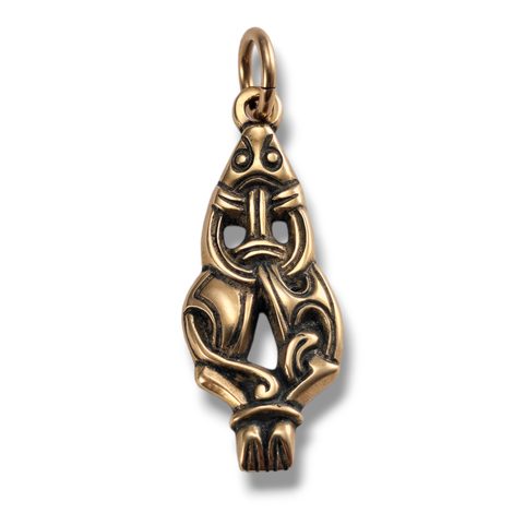 MARTEN, VIKING PENDANT IN BORRE STYLE, BRONZE