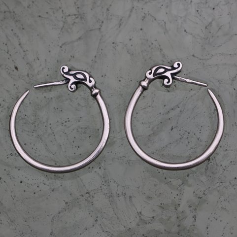 DRAGONS - SILVER EARRINGS, REPLICAS GOLDEN HORDE AG 925