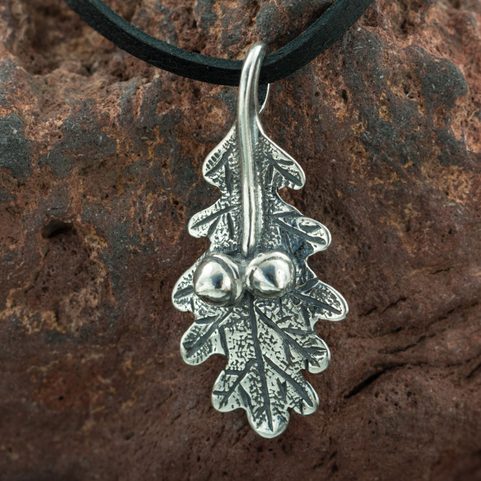 OAK LEAF, STERLING SILVER CHARM