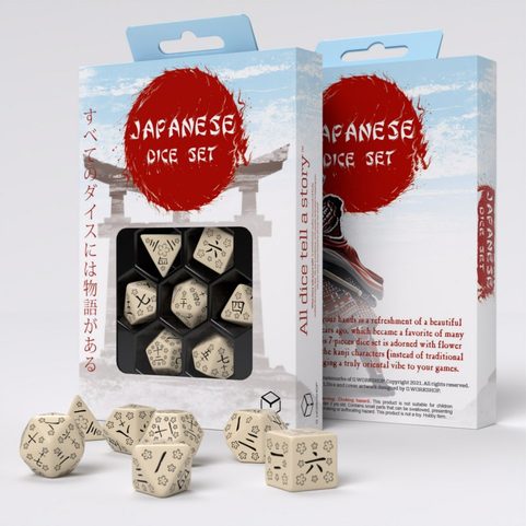 JAPANESE DICE: LAST WORDS STONE, RPG DICE SET
