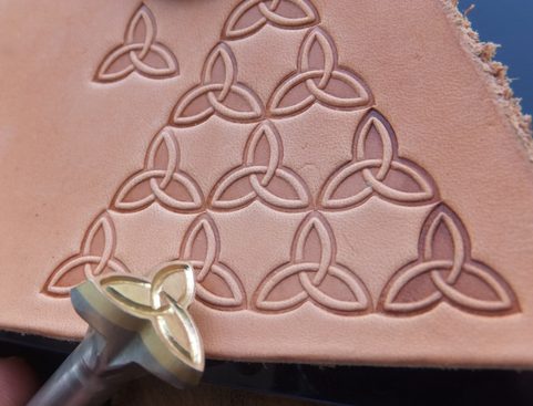 CELTIC TRIQUETRA, LEATHER STAMP