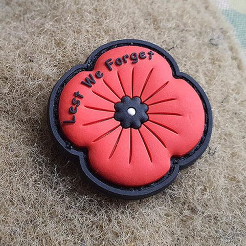 JTG REMEMBRANCE POPPY PATCH