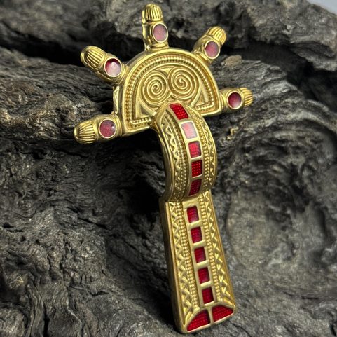 BROCHE MÉROVINGIENNE, V.-VI. SIÈCLE, RÉPLIQUE