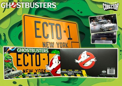 GHOSTBUSTERS REPLICA 1/1 ECTO-1 LICENSE PLATE