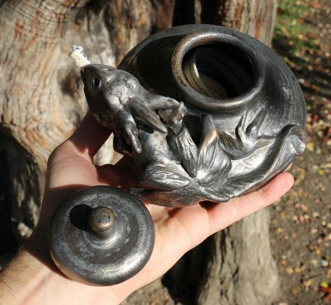 DRAKEN - TABLE OIL LAMP WITH DRAGON
