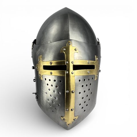 HELM MIT VISIER, 2 MM, MESSINGDEKORATION