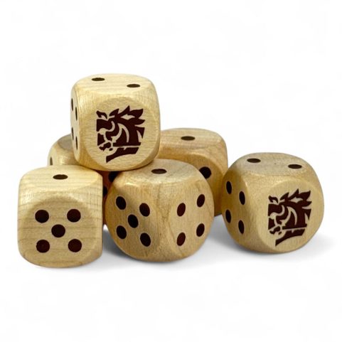 FARKLE, BOARD GAME, OAKWOOD DICE WITH CUP AND DICE TRAY,KINGDOM COME: DELIVERANCE