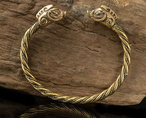 COLLACH, CELTIC BOAR, BRACELET, BRASS